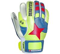 Derbystar XP Protect 1 Guanti da Portiere, Unisex, XP Protect 1, Gelb Blau Orange, 8.5