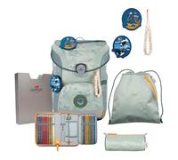 DerDieDas ErgoFlex Easy Exklusiv Neon Schulranzenset 5-teilig Grey Planet