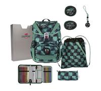 DerDieDas ErgoFlex Light Set di borse per la scuola 5 pezzi verde