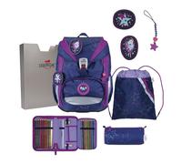 DerDieDas ErgoFlex Light Set di borse per la scuola 5 pezzi viola