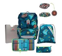 DerDieDas ErgoFlex Magic Light - Set di zaini per la scuola, 5 pezzi, Blu, ErgoFlex Set