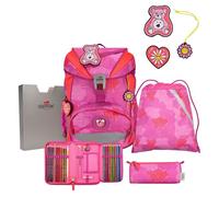 DerDieDas ErgoFlex Set di borse per la scuola 5 pezzi rosa