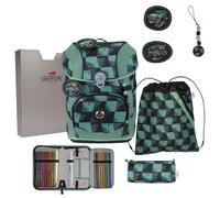 DerDieDas ErgoFlex Tiny Set di borse per la scuola 8 pezzi verde