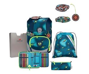 DerDieDas ErgoFlex Tiny Magic Light - Set di zaini per la scuola, 5 pezzi, Blu, ErgoFlex Tiny Set