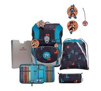 DerDieDas ErgoFlex Tiny Set di borse per la scuola 6 pezzi Ninja Fighter (TAS039633)