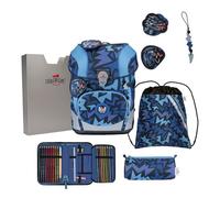 DerDieDas ErgoFlex Tiny Set di borse per la scuola 6 pezzi blu