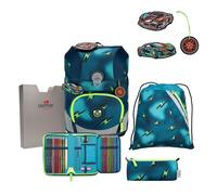 DerDieDas ErgoFlex Tiny Set di borse per la scuola 6 pezzi ottanio
