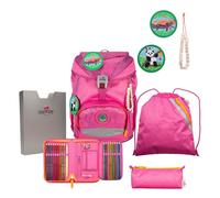 DerDieDas ErgoFlex Exklusiv Eco Schulranzenset 5-teilig Pink Planet