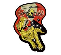 DerDieDas Pulsante di cambio 8 cm giallo