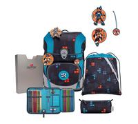 DerDieDas ErgoFlex Tiny Set di borse per la scuola 6 pezzi Ninja Fighter (TAS039633)