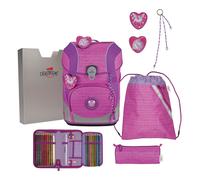 DerDieDas ErgoFlex Tiny Set di borse per la scuola 6 pezzi rosa