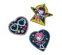 DerDieDas Wechselbuttons bottoni intercambiabili Neon Star