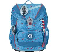 DerDieDas zaino della scuola ErgoFlex Light Superflash Set 6 -pezzi Blue Ice