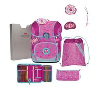 DerDieDas zaino della scuola ErgoFlex Tiny Set 6 -pezzi Sweet Sprinkles rosa