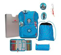 DerDieDas ErgoFlex Tiny Set di borse per la scuola 8 pezzi blu