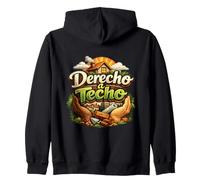 Derecho a Techo Felpa con Cappuccio