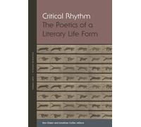 Derek Attridge Critical Rhythm (Tascabile) Verbal Arts: Studies in Poetics