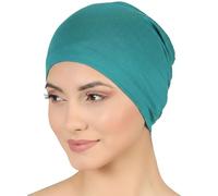 Deresina Headwear Calotta Chemio in bambù da Donna - Berretto per Perdita di Capelli, Cuffia da Notte, Sottocasco, Turbante o Foulard, vestibilità Perfetta (Verde Acqua, Taglia Unica)