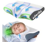 Derila Guanciale King Size con Design a Contorno - Cuscino in Memory Foam per Sostegno Ottimale - Ideale per Ogni Posizione del Sonno - Confezione Singola