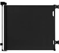 derimkcoa Cancelletto Estensibile per Scale,0-180 cm,Porta Retrattile e Cancelletto per Bambini e Animali Domestici,Adatto per Scale,Corridoi, Uso Interno ed Esterno(Nera)