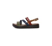 Derimod Sandalo blu scuro / ruggine / marrone chiaro / verde Donna - Scarpe - Sandali - Sandali con plateau Derimod 40