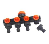 Derivatore Per Tubo Da Giardino Elemento Tubo Da Esterno 4 Vie Resistente | Adattatore E Connettore Per Tubo Da Giardino Casa Fattoria Cortile Giardino Terrazza Patio Prato Terreni Retro Esterno E