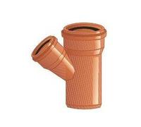 DERIVAZIONE RIDOTTA 45° ø 100 A ø 40 O ø 50 IN PVC ARANCIONE