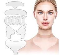 DERJDISF 11 Pezzi Cerotti per Il Viso Silicone Pad Occhi in Rilievo di Petto Skin Patch, Compreso di Petto in Silicone Riutilizzabile Patch Collo Collo Maschera per Gli Occhi Guancia e Fronte Pad