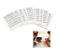DERJDISF carte bingo gioco tombola 60 pezzi formato gigante 15.5x10 cm multicolore per feste compleanni matrimoni eventi famiglia amici divertimento interattivo bambini adulti riutilizzabili