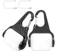 Derlights Luce per collare per cani a LED, Luce per collare per cane ricaricabile USB, Luce per collare per animali impermeabile IP65, Luce di sicurezza per il buio