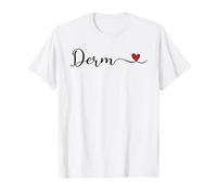 Derm Cuore Carino Scritto a Mano Tipografia Regalo Maglietta