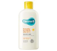 Derma B Everyday Sun Block - Crema solare di grandi dimensioni SPF50+ PA++++ 200 ml Idratante SPF leggero ad assorbimento rapido, crema solare non appiccicosa per la pelle rugiada, crema solare