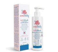 Derma Baby Elly Wash Bagno e Docciaschiuma Delicato, Bagnoschiuma bambini per una detersione profonda della pelle sensibile, Bagnoschiuma neonato con Avena per il bagnetto, 250 ml