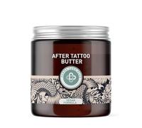 Derma Care Plus® After Tattoo Burro - Cura vegana del tatuaggio con pantenolo e vitamine A, C, E - Rigenerante e idratante - Assorbe rapidamente senza pellicola grassa - Sostenibile in vetro marrone
