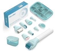 Derma Roller 1,5 mm/1,0 mm/0,5 mm, Kit Microneedling 10 in 1 per cura della pelle/massaggio/pulizia, Beard Roller 720 Ago di Titanio, Rullo a Microneedling per rughe, smagliature e cicatrici