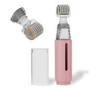 Derma Roller da 0,25 mm con serbatoio di siero, 105 Microneedle Roller in titanio per viso, crescita dei capelli, cuoio capelluto e labbra, rullo per microneedling per cura della pelle, crescita della