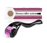 Derma Roller - Ferri da 1,5 mm, 540 microaghi in titanio per viso, crescita dei peli della barba e delle cicatrici, rullo facciale, rullo per pelle Derma Rolling per uso domestico