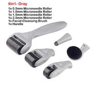 Derma roller kit per cura del viso, Microneedle rullo per Facetitanium micro aghi FO terapia anti invecchiamento acne Scar