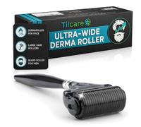 Derma Roller Ultra Largo per Barba e Capelli di Tilcare - 0,25 mm | Derma roller in titanio con 1200 microaghi sterili in titanio grado A