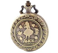 DerMacht Orologio da tasca retrò al quarzo antico Alice party cosplay migliori regali