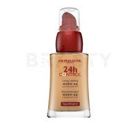 Dermacol - Fondotinta Coprente Professionale 24H Control, Fondotinta Liquido a Copertura Totale con Coenzima Q10, Fondotinta per Pelli Secche e Grasse, a Lunga Durata e a Prova di Tocco, n. 90, 30 mL
