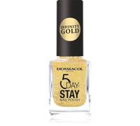 Dermacol 5 Day Stay Infinity smalto per unghie lunga tenuta colore 63 Gold 11 ml