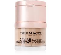 Dermacol Caviar Long Stay fondotinta a lunga tenuta con estratti di caviale e correttore colore 4 Tan 30 ml