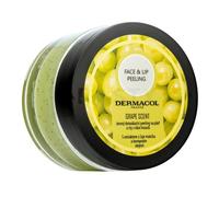 Dermacol Face & Lip Peeling Grape scrub di pulizia profonda per labbra e guance 50 ml