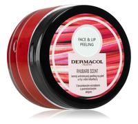 Dermacol Face & Lip Peeling Rhubarb Scent peeling allo zucchero per viso e labbra 50 g per Donna