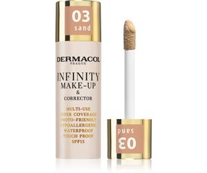 Dermacol Infinity fondotinta ad alta coprenza SPF 15 colore 03 Sand 20 g