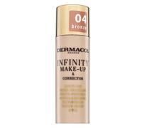 Dermacol Infinity Make-Up & Corrector fondotinta e correttore ad alta coprenza 2in1 20 g tonalità 04 Bronze