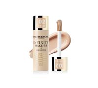 Dermacol Infinity make-up e correttore, Multi-uso, Super copertura, Photo-friendly, Ipoallergenico, Impermeabile, Touch proof, Non occlude, SPF 15, no. 2