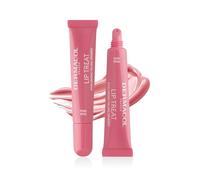 Dermacol Lip Treat Hyaluron-Füllkügelchen-Lippenbalsam - Vegane Feuchtigkeitspflege mit Melting Touch Textur, glänzendem Farbton, 10 ml (5. Pink Kiss)