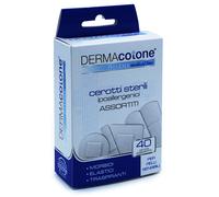 DERMAcotone Cerotti sterili - Formati assortiti e ipoallergenici per le pelli sensibili, 40 pezzi